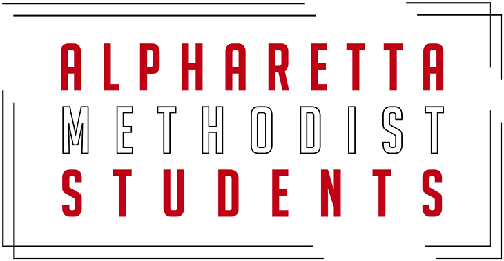 Alpharetta Methodist Students Logo - red